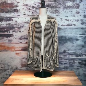 Black and cream knit cardigan Knox Rose